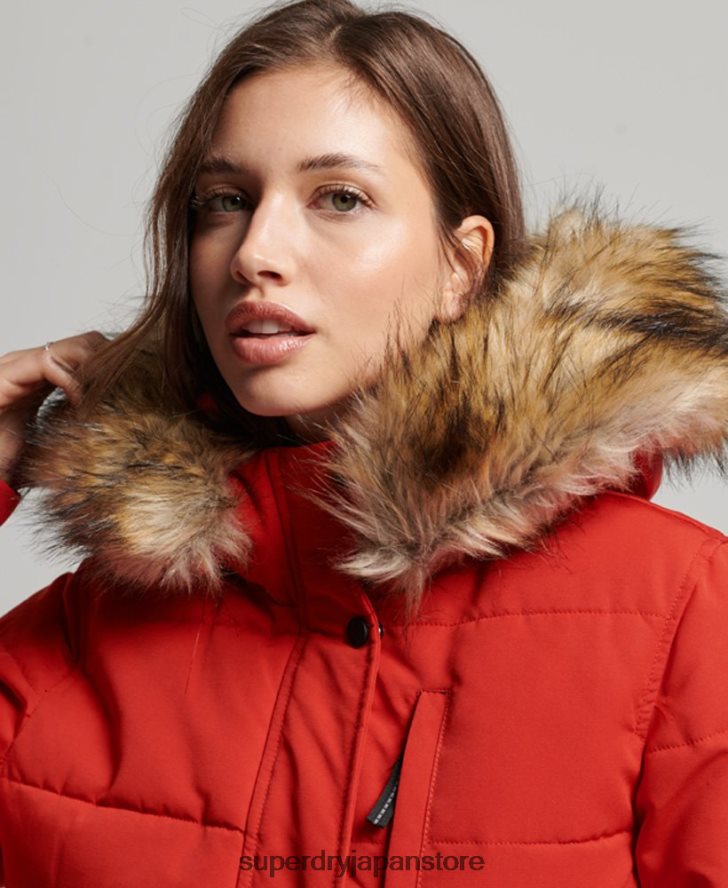 エベレスト ボンバージャケット 女性 Superdry 衣類 赤 2J62PZ3770
