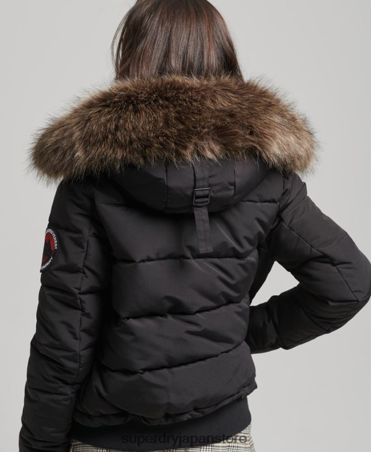 エベレスト ボンバージャケット 女性 Superdry 衣類 黒 2J62PZ3779