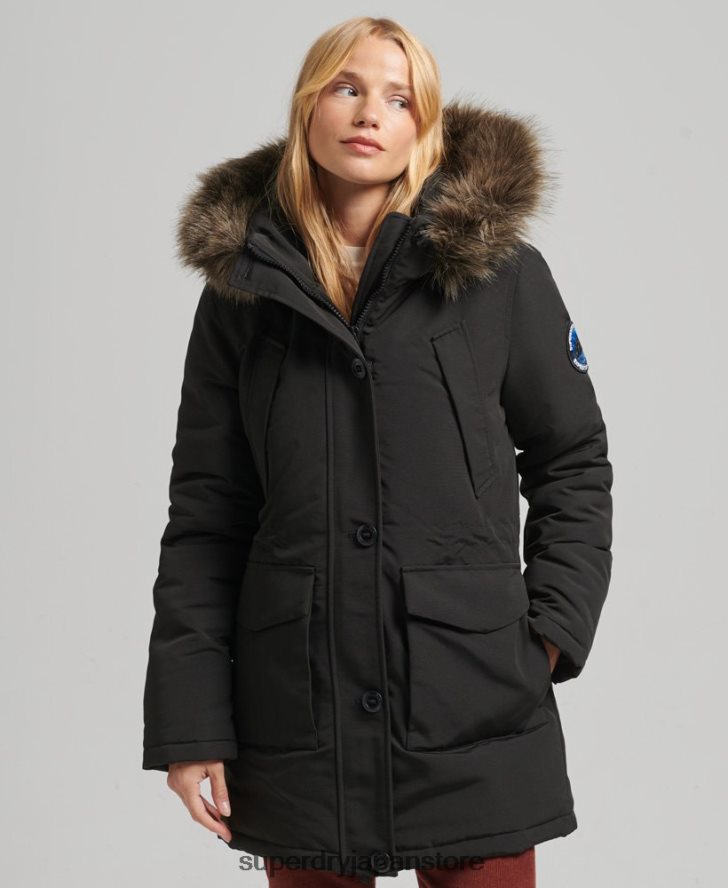エベレストパーカーコート 女性 Superdry 衣類 濃い灰色 2J62PZ3780