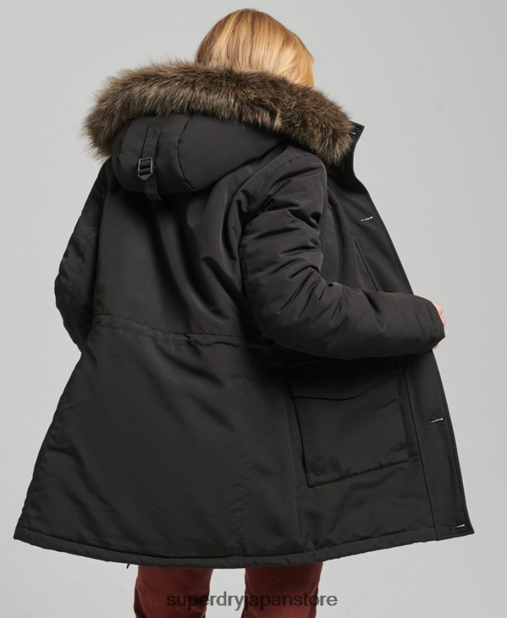 エベレストパーカーコート 女性 Superdry 衣類 濃い灰色 2J62PZ3780