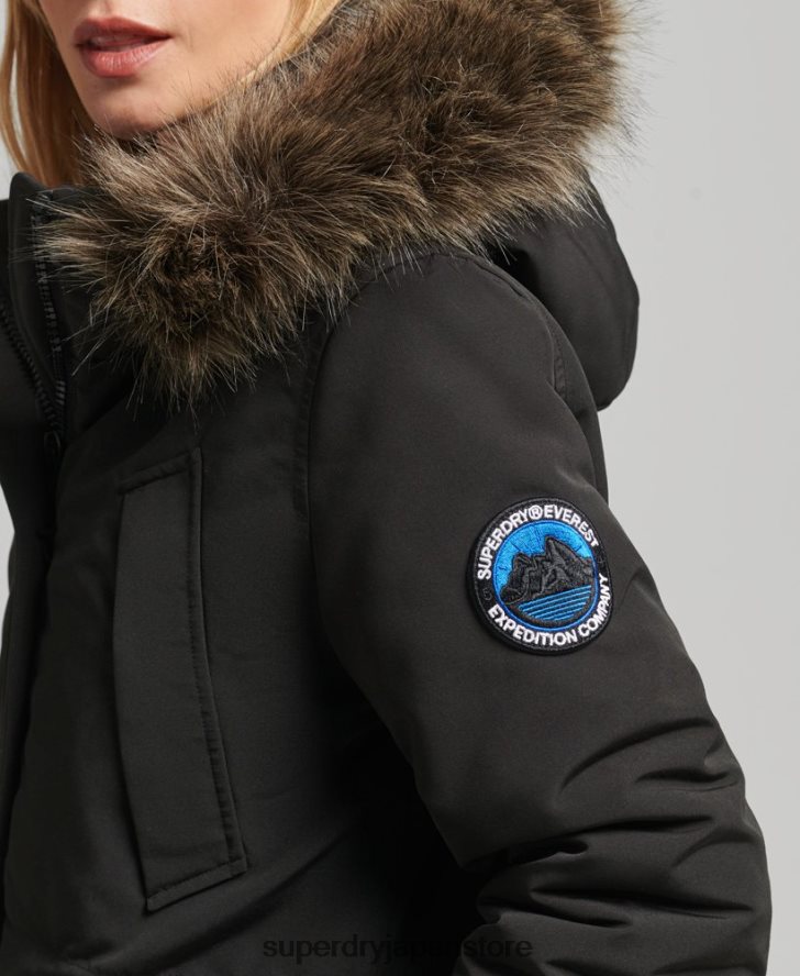 エベレストパーカーコート 女性 Superdry 衣類 濃い灰色 2J62PZ3780