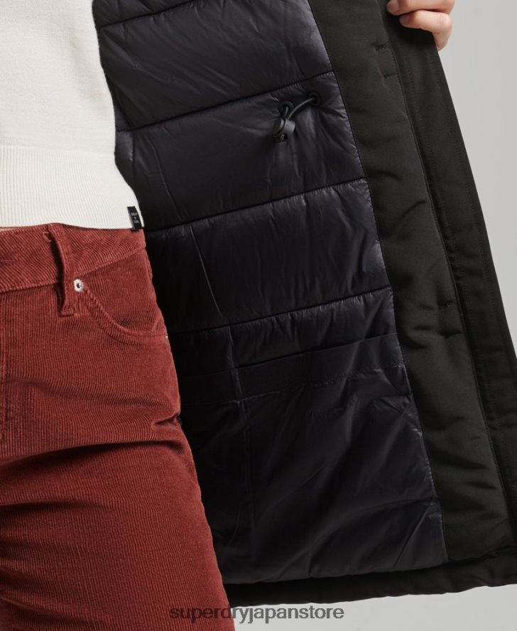 エベレストパーカーコート 女性 Superdry 衣類 濃い灰色 2J62PZ3780