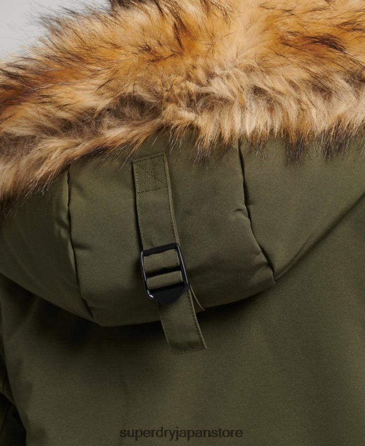 エベレストパーカーコート 女性 Superdry 衣類 緑 2J62PZ3781