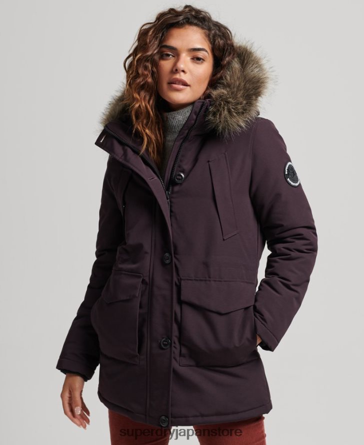 エベレストパーカーコート 女性 Superdry 衣類 紫 2J62PZ3786