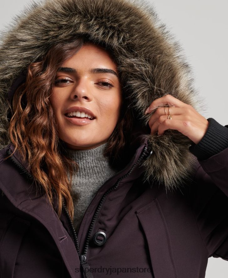 エベレストパーカーコート 女性 Superdry 衣類 紫 2J62PZ3786