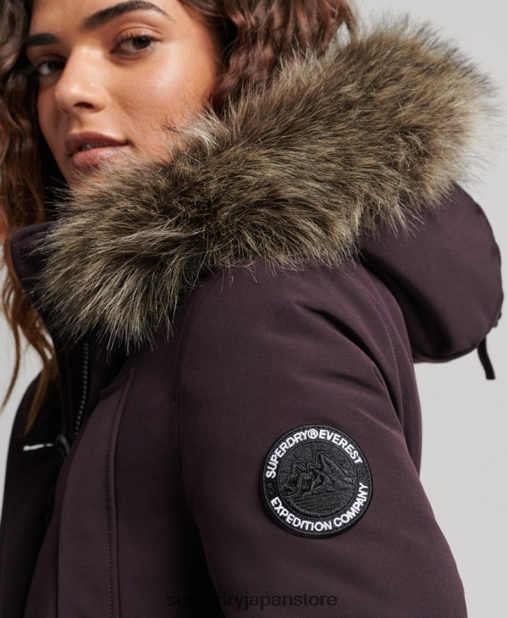 エベレストパーカーコート 女性 Superdry 衣類 紫 2J62PZ3786