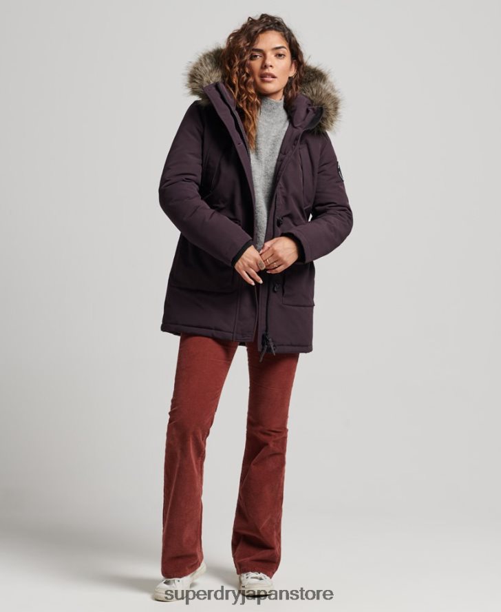 エベレストパーカーコート 女性 Superdry 衣類 紫 2J62PZ3786