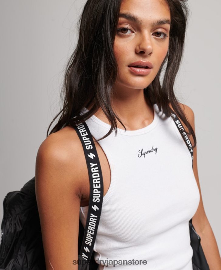 軽量クロップドスポーツパッド入りジャケット 女性 Superdry 衣類 黒 2J62PZ3787