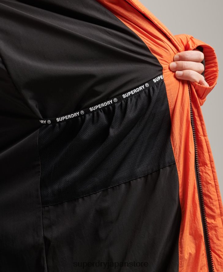 リップストップ延縄パファージャケット 女性 Superdry 衣類 オレンジ 2J62PZ3789