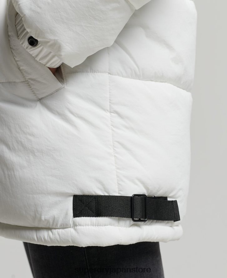 エクスペディション コクーン パデッドコート 女性 Superdry 衣類 白 2J62PZ3791