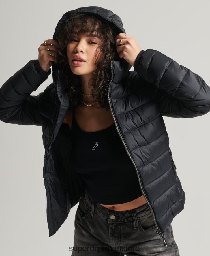 クラシックフジパファージャケット 女性 Superdry 衣類 黒 2J62PZ3794
