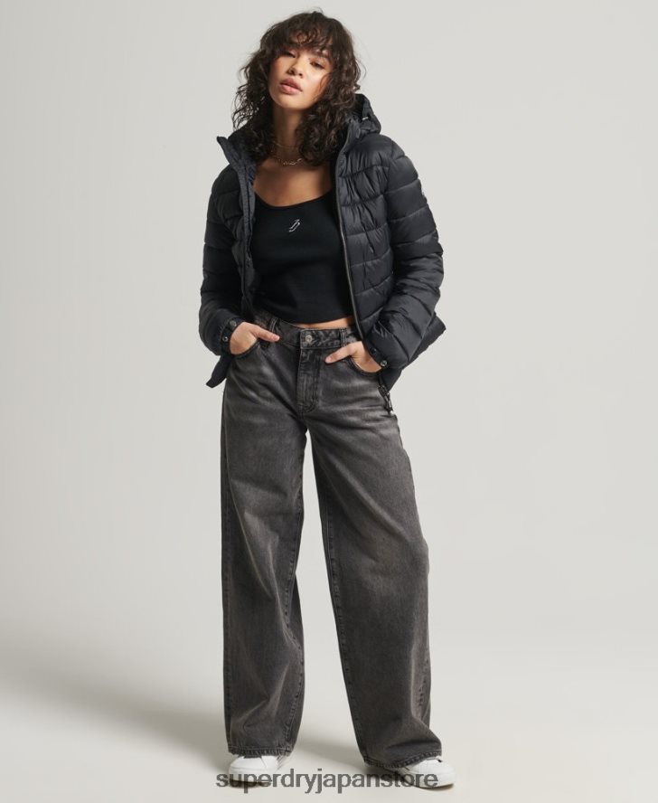 クラシックフジパファージャケット 女性 Superdry 衣類 黒 2J62PZ3794