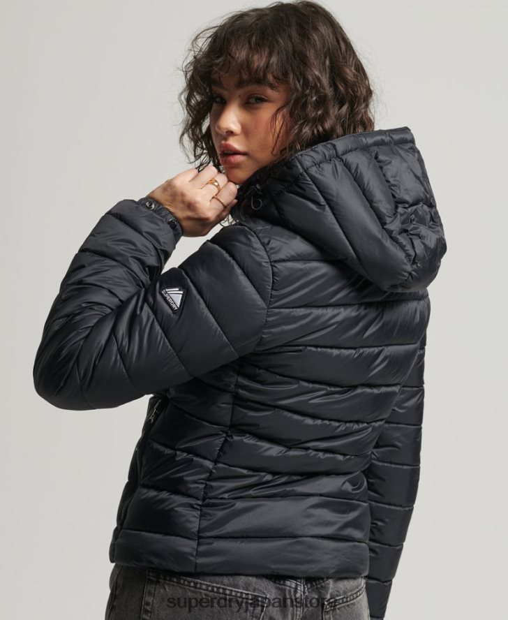 クラシックフジパファージャケット 女性 Superdry 衣類 黒 2J62PZ3794