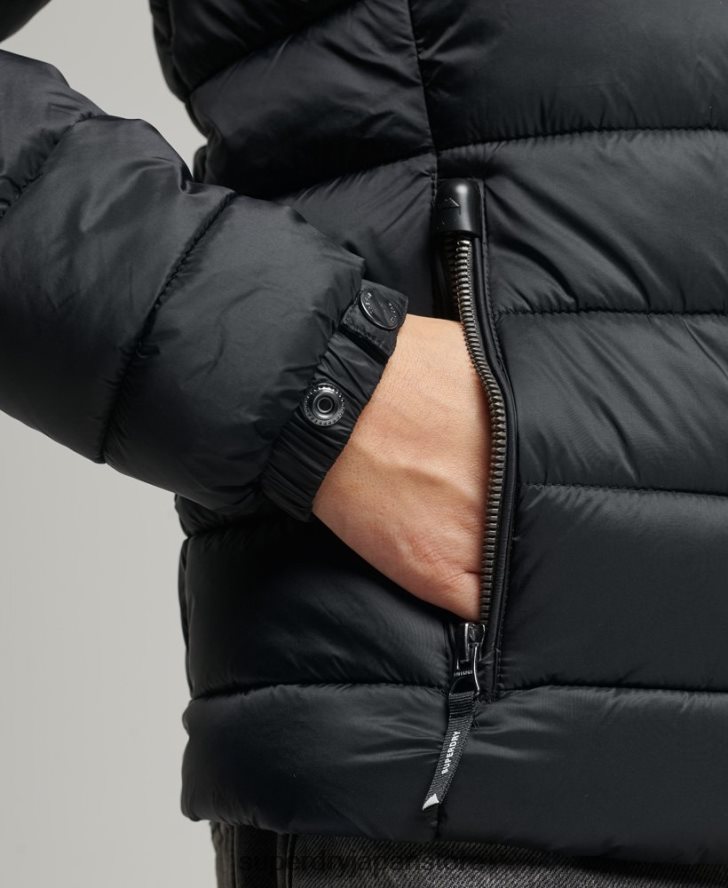 クラシックフジパファージャケット 女性 Superdry 衣類 黒 2J62PZ3794