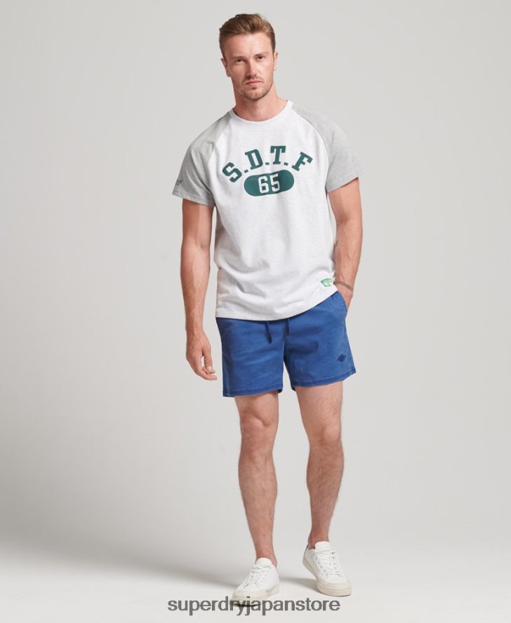 ヴィンテージウォッシュショーツ 男性 Superdry 衣類 青 2J62PZ379