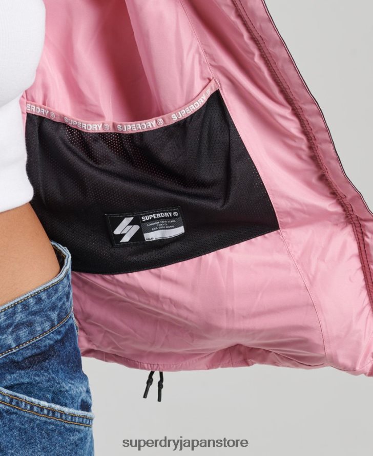 フード付きスピリットスポーツダウンジャケット 女性 Superdry 衣類 ピンク 2J62PZ3802