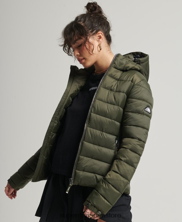 クラシックフジパファージャケット 女性 Superdry 衣類 カーキ 2J62PZ3807