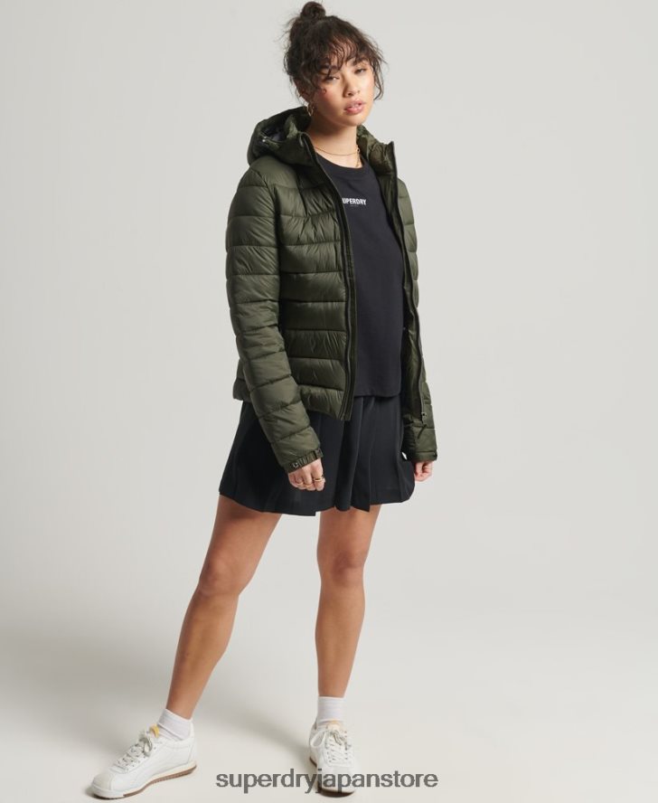 クラシックフジパファージャケット 女性 Superdry 衣類 カーキ 2J62PZ3807