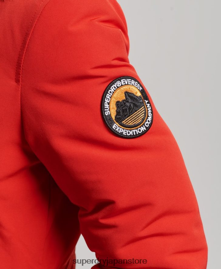 エベレストパーカーコート 女性 Superdry 衣類 赤 2J62PZ3808