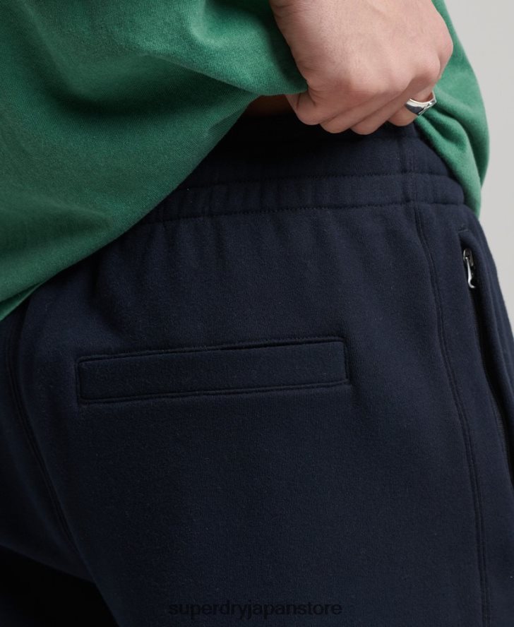 コードアップリケスウェットショーツ 男性 Superdry 衣類 海軍 2J62PZ380