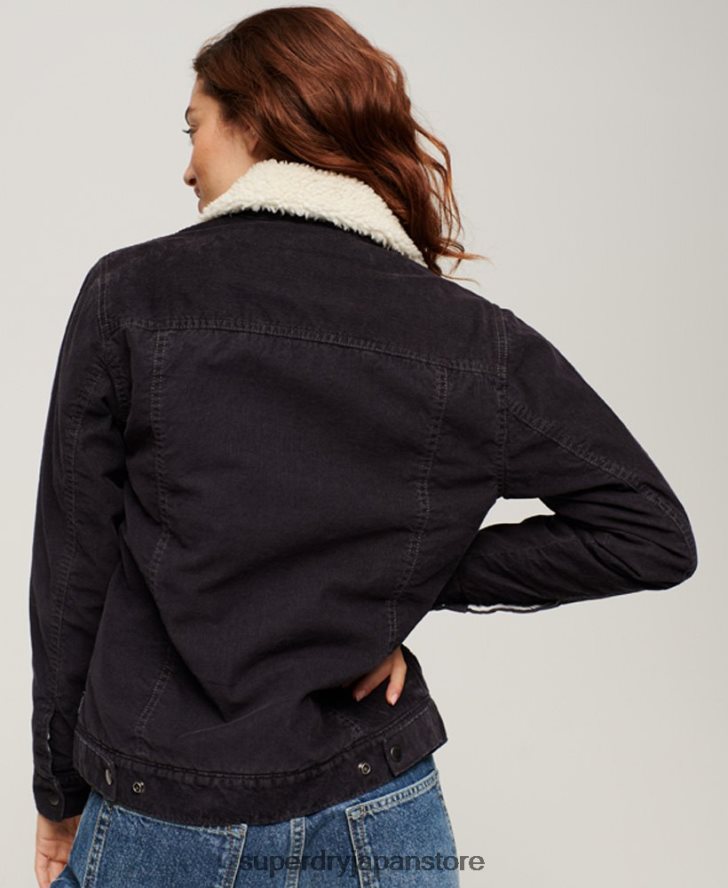 シェルパコードトラッカージャケット 女性 Superdry 衣類 黒 2J62PZ3817