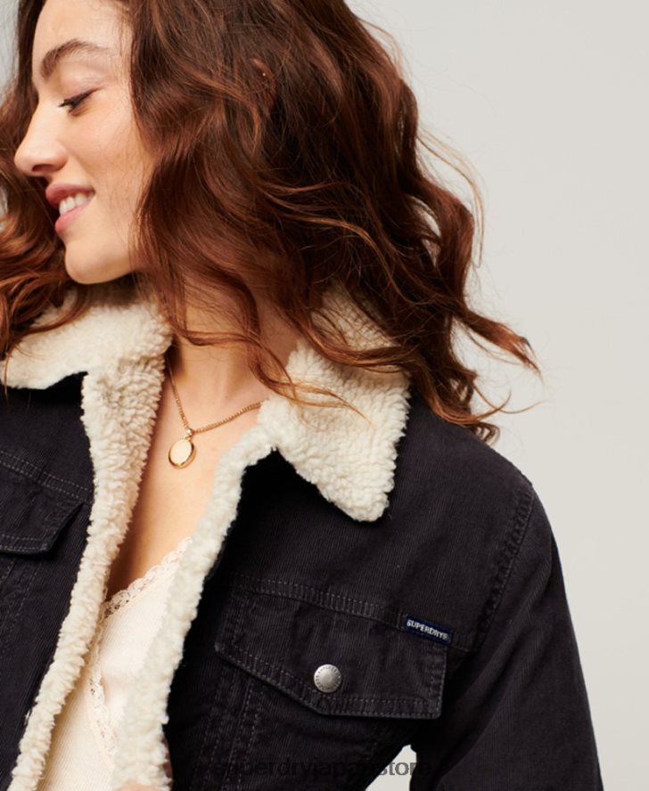 シェルパコードトラッカージャケット 女性 Superdry 衣類 黒 2J62PZ3817