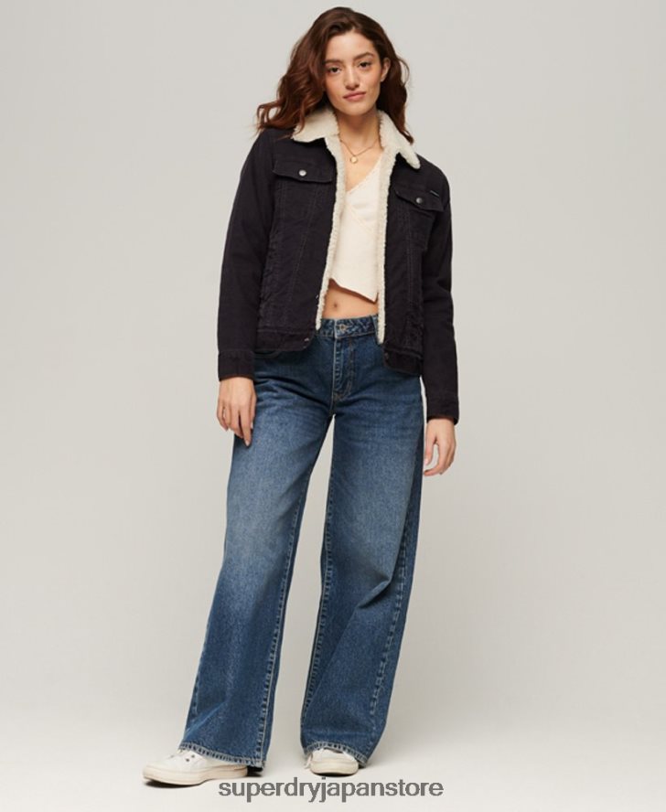 シェルパコードトラッカージャケット 女性 Superdry 衣類 黒 2J62PZ3817