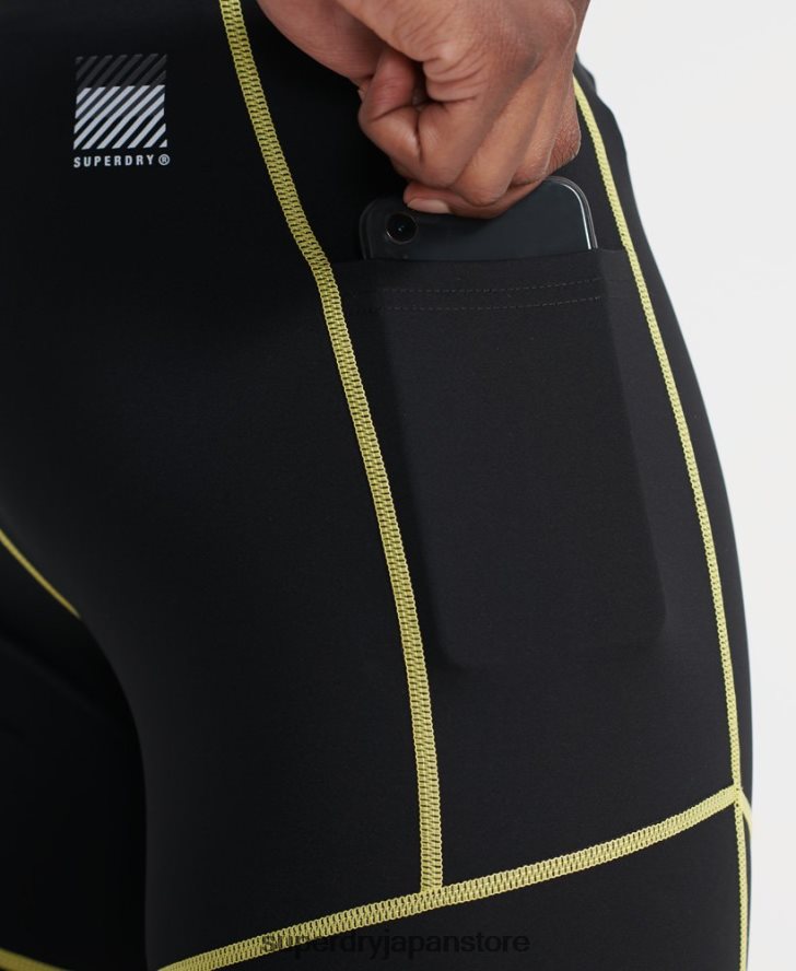 トレーニングエナジーアイスクールショーツ 男性 Superdry 衣類 黒 2J62PZ381