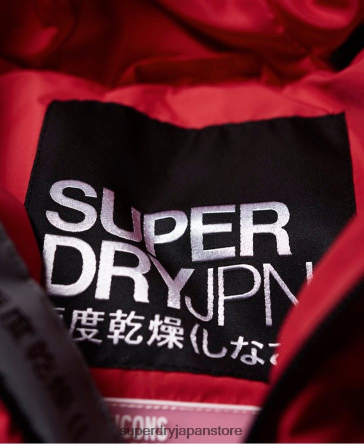 スピリットフグアイコンジャケット 女性 Superdry 衣類 赤 2J62PZ3831