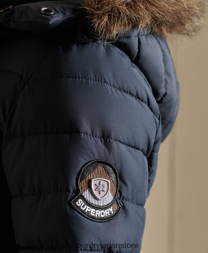スーパーフジジャケット 女性 Superdry 衣類 海軍 2J62PZ3834