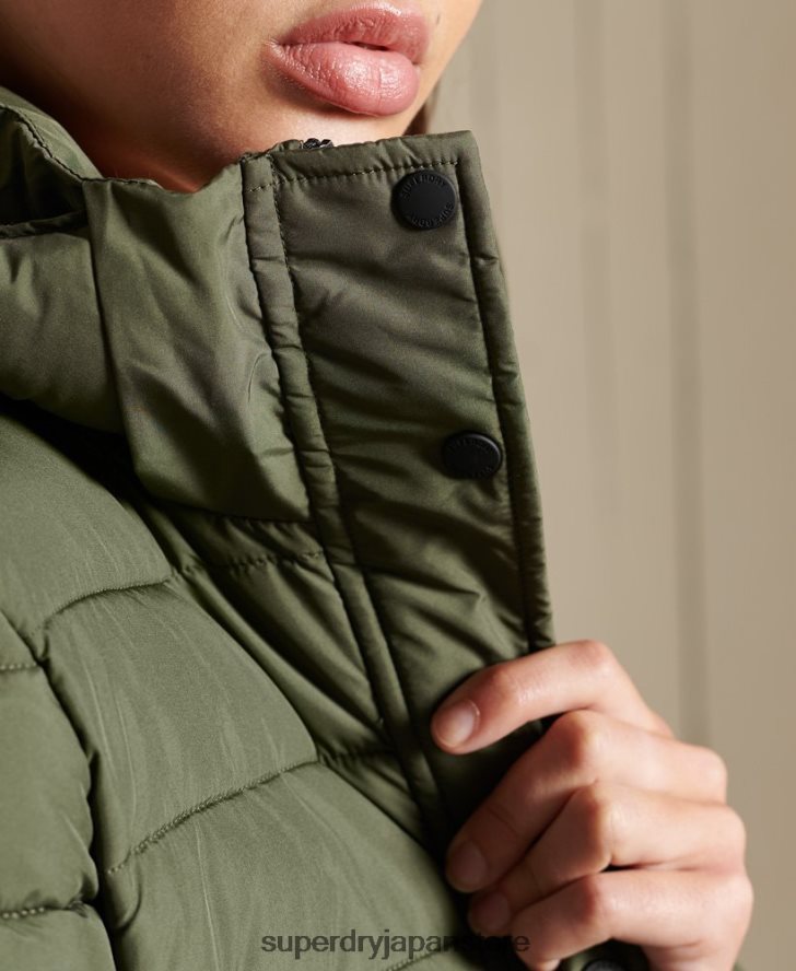 スーパーフジジャケット 女性 Superdry 衣類 カーキ 2J62PZ3836