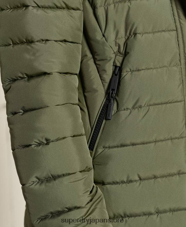 スーパーフジジャケット 女性 Superdry 衣類 カーキ 2J62PZ3836