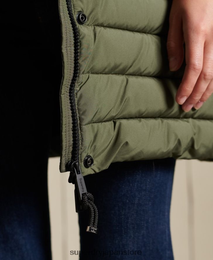 スーパーフジジャケット 女性 Superdry 衣類 カーキ 2J62PZ3836