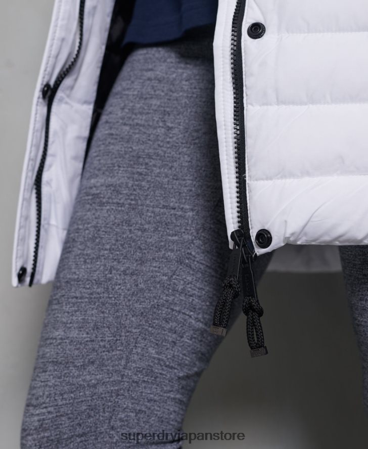 スーパーフジジャケット 女性 Superdry 衣類 白 2J62PZ3839