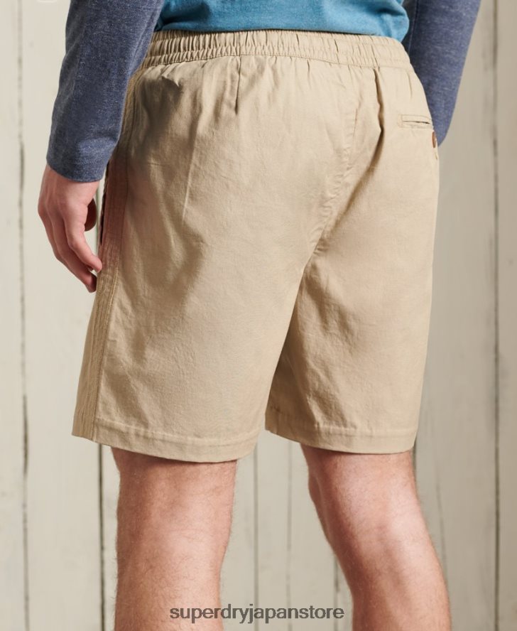 エディット テーパード ドローストリング ショーツ 男性 Superdry 衣類 黄褐色 2J62PZ383