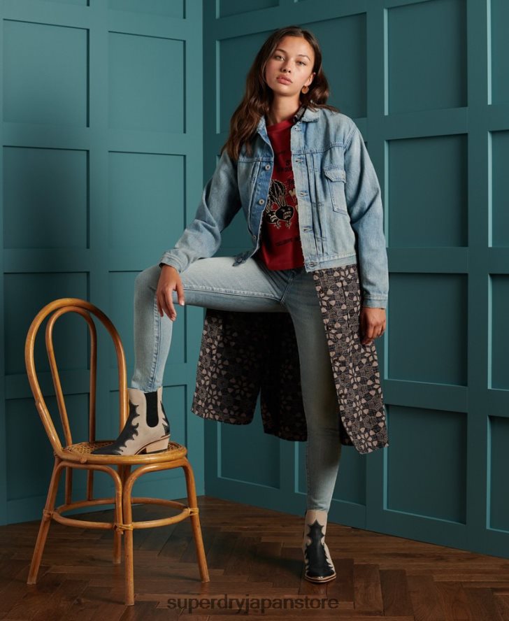 限定版ドライ日本製ワーカージャケット 女性 Superdry 衣類 青 2J62PZ3846