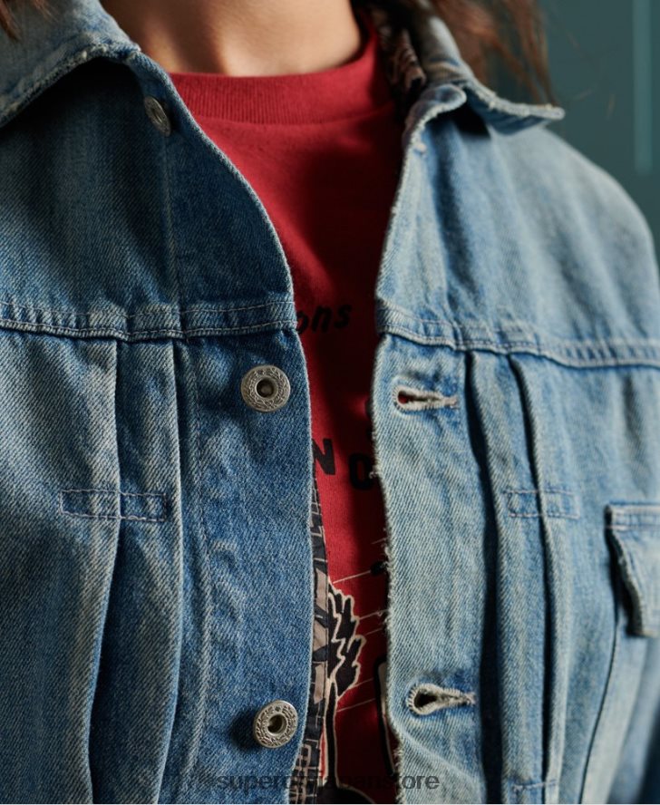 限定版ドライ日本製ワーカージャケット 女性 Superdry 衣類 青 2J62PZ3846