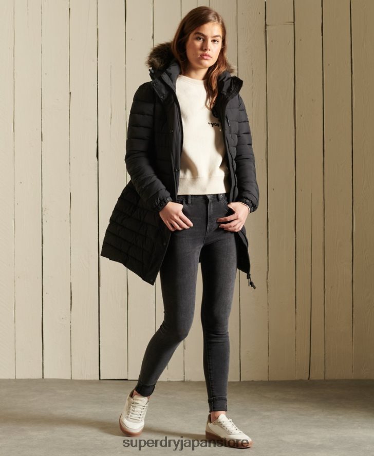 スーパーフジジャケット 女性 Superdry 衣類 黒 2J62PZ3847