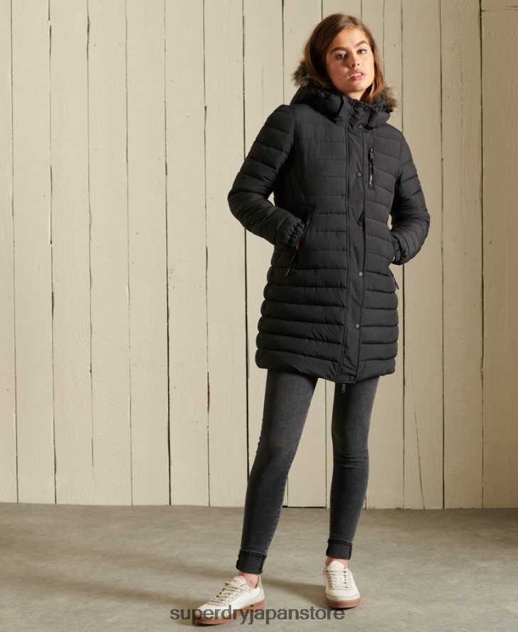 スーパーフジジャケット 女性 Superdry 衣類 黒 2J62PZ3847