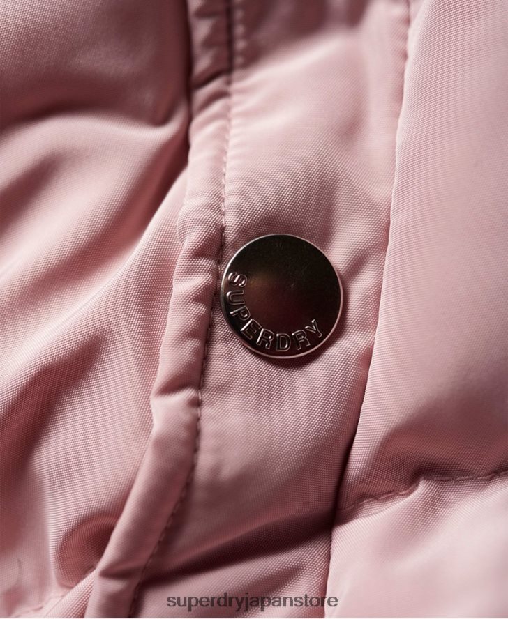 豪華な延縄パファージャケット 女性 Superdry 衣類 ピンク 2J62PZ3848