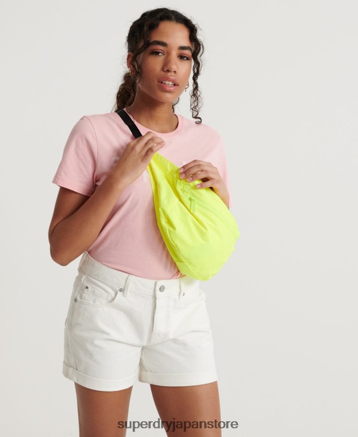 ネオンクロップドオーバーヘッドパッカウェイジャケット 女性 Superdry 衣類 黄色 2J62PZ3850