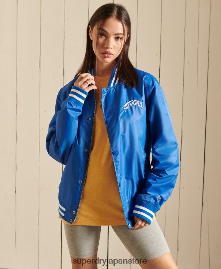 オーバーサイズ スタジャン 女性 Superdry 衣類 青 2J62PZ3852