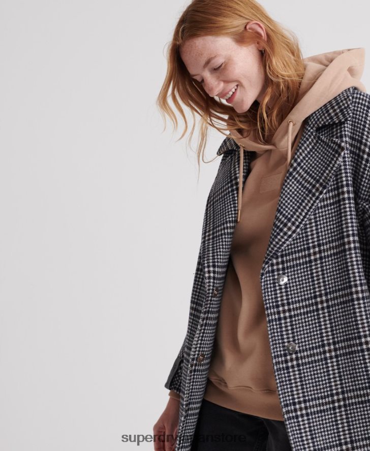 コーベンウールコート 女性 Superdry 衣類 黒 2J62PZ3858