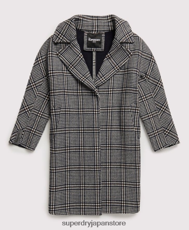 コーベンウールコート 女性 Superdry 衣類 黒 2J62PZ3858