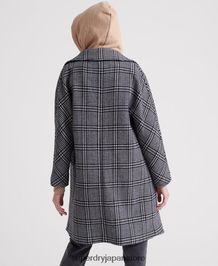 コーベンウールコート 女性 Superdry 衣類 黒 2J62PZ3858