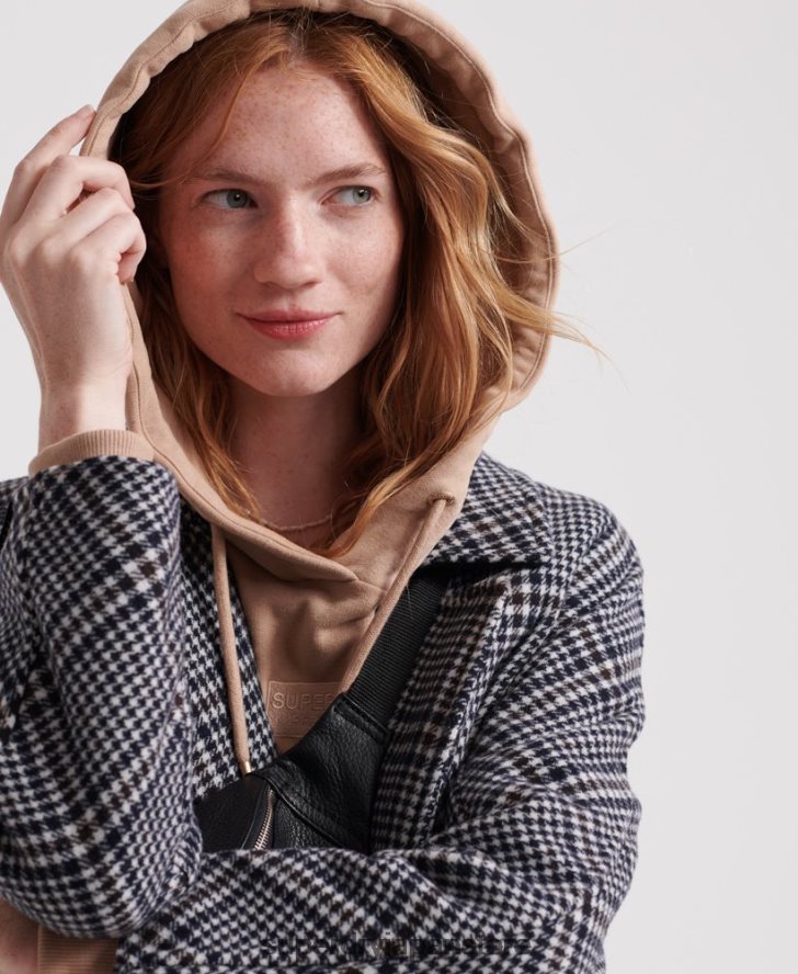 コーベンウールコート 女性 Superdry 衣類 黒 2J62PZ3858