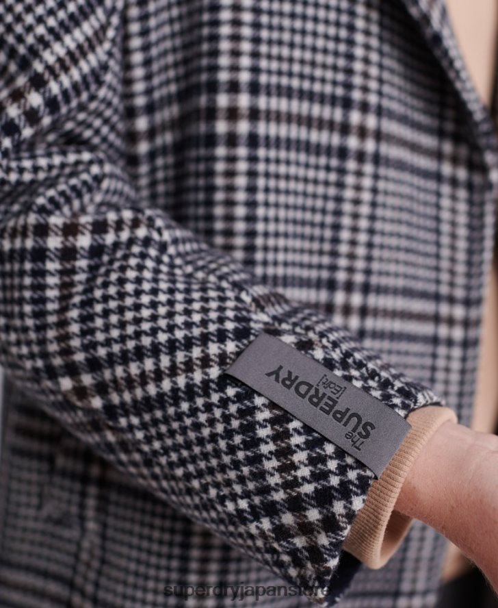 コーベンウールコート 女性 Superdry 衣類 黒 2J62PZ3858