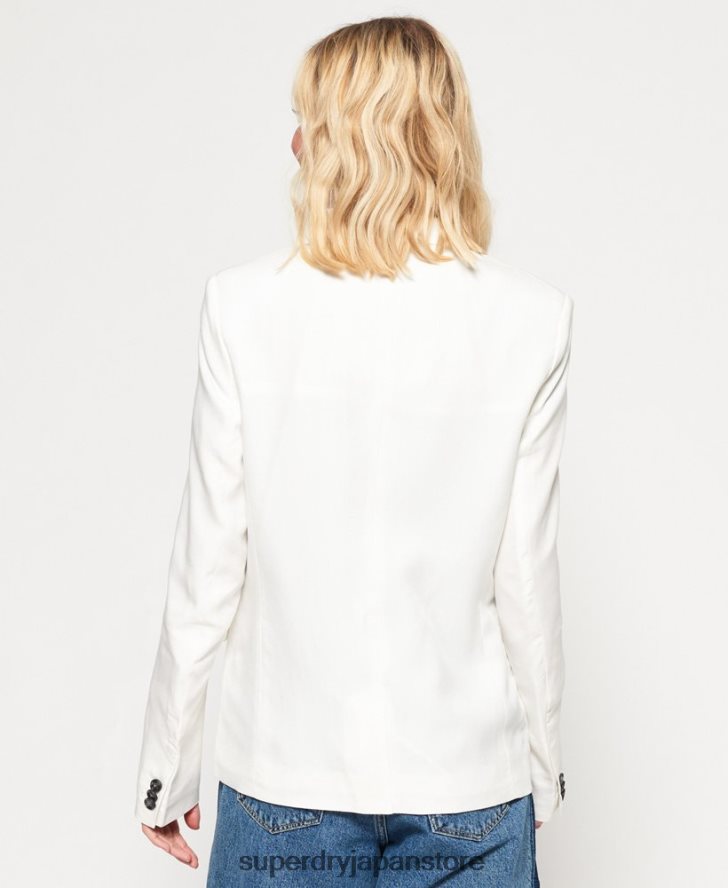 最高級のブレザー 女性 Superdry 衣類 白 2J62PZ3859