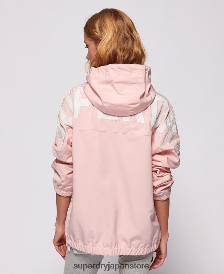 カラーブロックオーバーヘッドジャケット 女性 Superdry 衣類 ピンク 2J62PZ3861