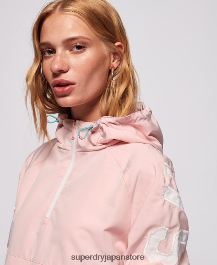 カラーブロックオーバーヘッドジャケット 女性 Superdry 衣類 ピンク 2J62PZ3861